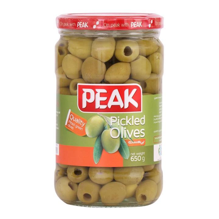 کنسرو زیتون بدون هسته پیک - 650 گرم Peak Pickled Olives 650 gr